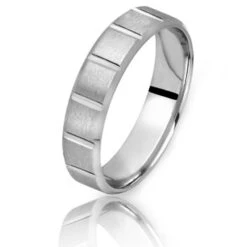 Alliance Aéro 5 Mm En Or Blanc - Cassiopée - AERO5G