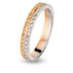 Alliance Alicante Platine Et Or 3 Mm Platine Et Or Kaliane - ALICANTE3RPT