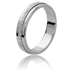 Alliance Bali 4.5 Mm En Or Blanc - Lina - BALI45G