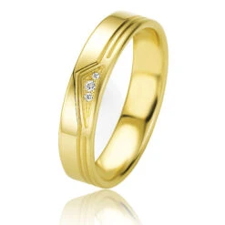 Alliance Basic Light II 4.5 Mm 4.5 Mm Or Jaune Diamant - Love -04209