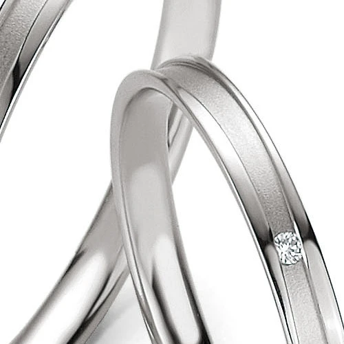 Alliance Basic Light Slim 2.5 Mm 2.5 Mm Or Blanc Diamant Koralie-04325 – Image 2