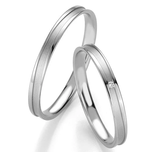 Alliance Basic Light Slim 2.5 Mm 2.5 Mm Or Blanc Diamant Koralie-04325 – Image 3