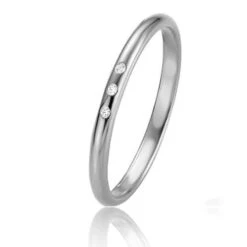 Alliance Basic Light Slim 2 Mm 2 Mm Platine 950 Diamant Barbara-04305PT