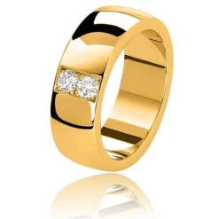 Alliance Celeste Diamants 0.20 Carats En Or Jaune Or Jaune - 0.2 Ct - Love - 60010020J