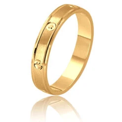 Alliance Chêne 4 Mm En Or Jaune - Cloé - CHENE4J