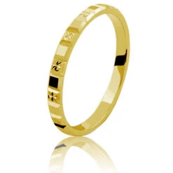 Alliance Clara 2 Mm En Or Jaune - Rose - CLARA2J