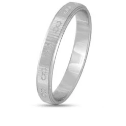 Alliance Classique Or Blanc - Milles Facettes - 3 Mm -265G30