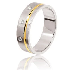 Alliance Diamant 0.06 Ct - Deux Ors - 6 Mm 2 Ors - 0.06 Ct - Myrona - 80400006GJ