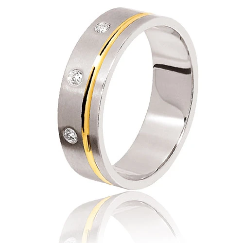 Alliance Diamant 0.06 Ct - Deux Ors - 6 Mm 2 Ors - 0.06 Ct - Myrona - 80400006GJ