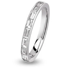 Alliance Diamant Baguette Tour Complet Or Blanc - 1.26 Ct - Akina - 1501.0126G