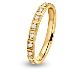 Alliance Diamant Nikki Demi Tour Or Jaune - 0.1 Ct - Erina - 13030010J