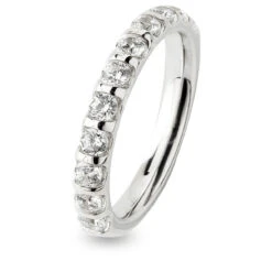 Alliance Diamants Serti Barrette 0.75 Ct En Or Blanc 2.65 Mm - - Manon