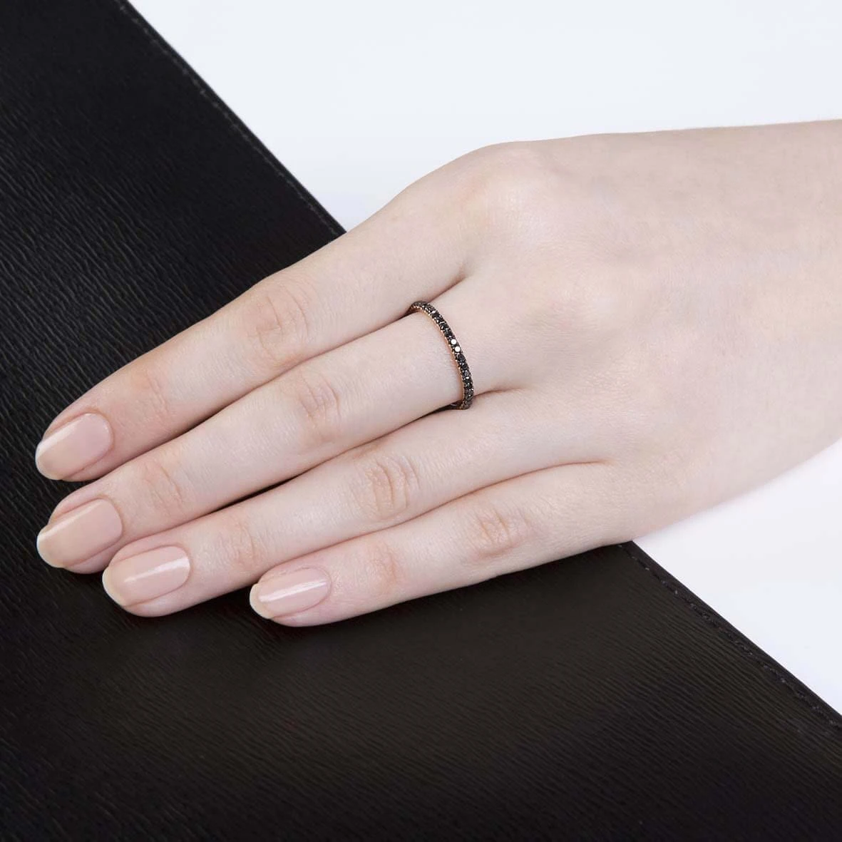 Alliance Diamants Verifine Or Jaune 0.25 Ct Diamant Noir Asako - RH05 – Image 4