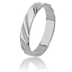 Alliance Dinan 4 Mm En Or Blanc - Muse - DINAN4G