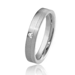Alliance Inspiration 4 Mm 4 Mm Platine 950 Diamant Laura - 04171PT