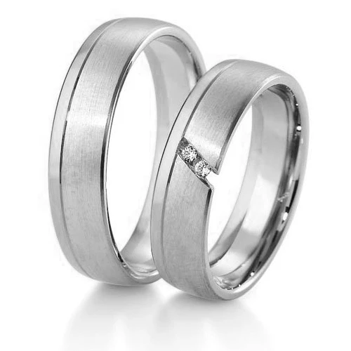 Alliance Inspiration 5.5 Mm 5.5 Mm Platine 950 Diamant Elodie - 04163PT – Image 2
