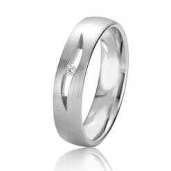 Alliance Rainbow 5 Mm 5 Mm Platine 950 Diamant - Cienna - 06219PT