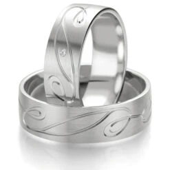 Alliance SMARTLINE 6.5 Mm Platine 950 Diamant Leïla - 07089PT