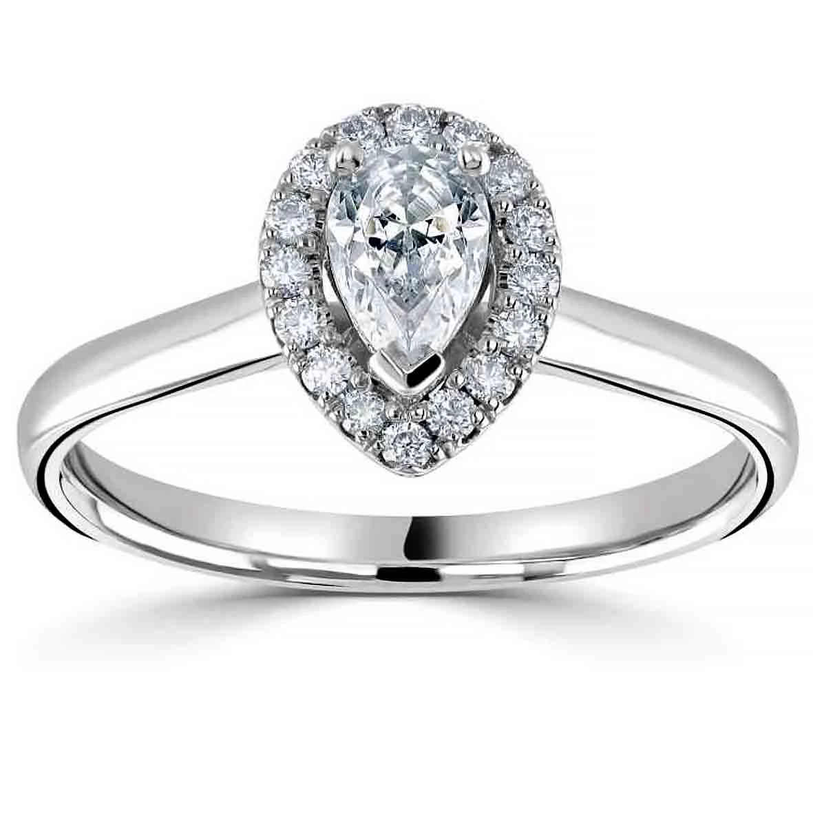 Domino Bague De Fiançailles Accompagnée 0.50 Ct Marea - RC2020.