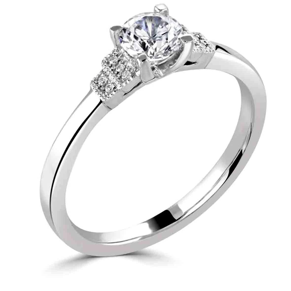 Domino Bague De Fiançailles Accompagnées Alisa 0.25 Ct - R1-2332 – Image 3