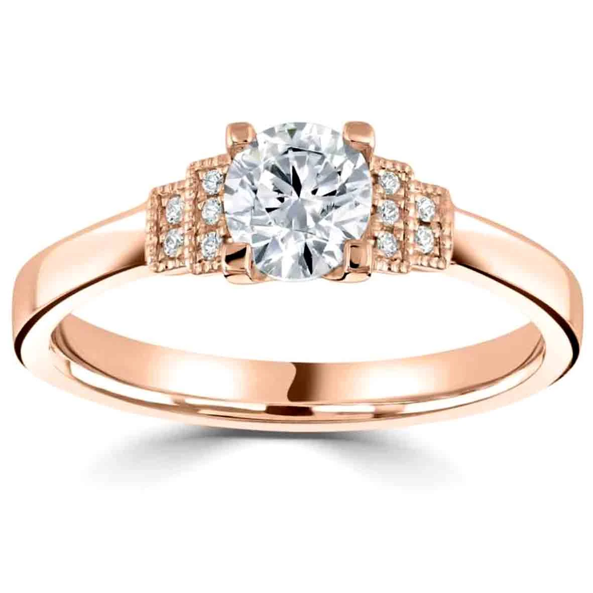 Domino Bague De Fiançailles Accompagnées Alisa 0.25 Ct - R1-2332 – Image 5