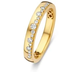 Bague Ischia Basics, Diamants Sur Or Jaune 0.23 Ct - Ischia 062268A