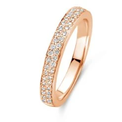 Bague Ischia Basics, Diamants Sur Or Rose 0.33 Ct - Ischia 048508A