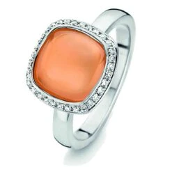 Bague Pierre De Lune Orange - One More Amiata 0.16 Ct - Amiata 053329HA