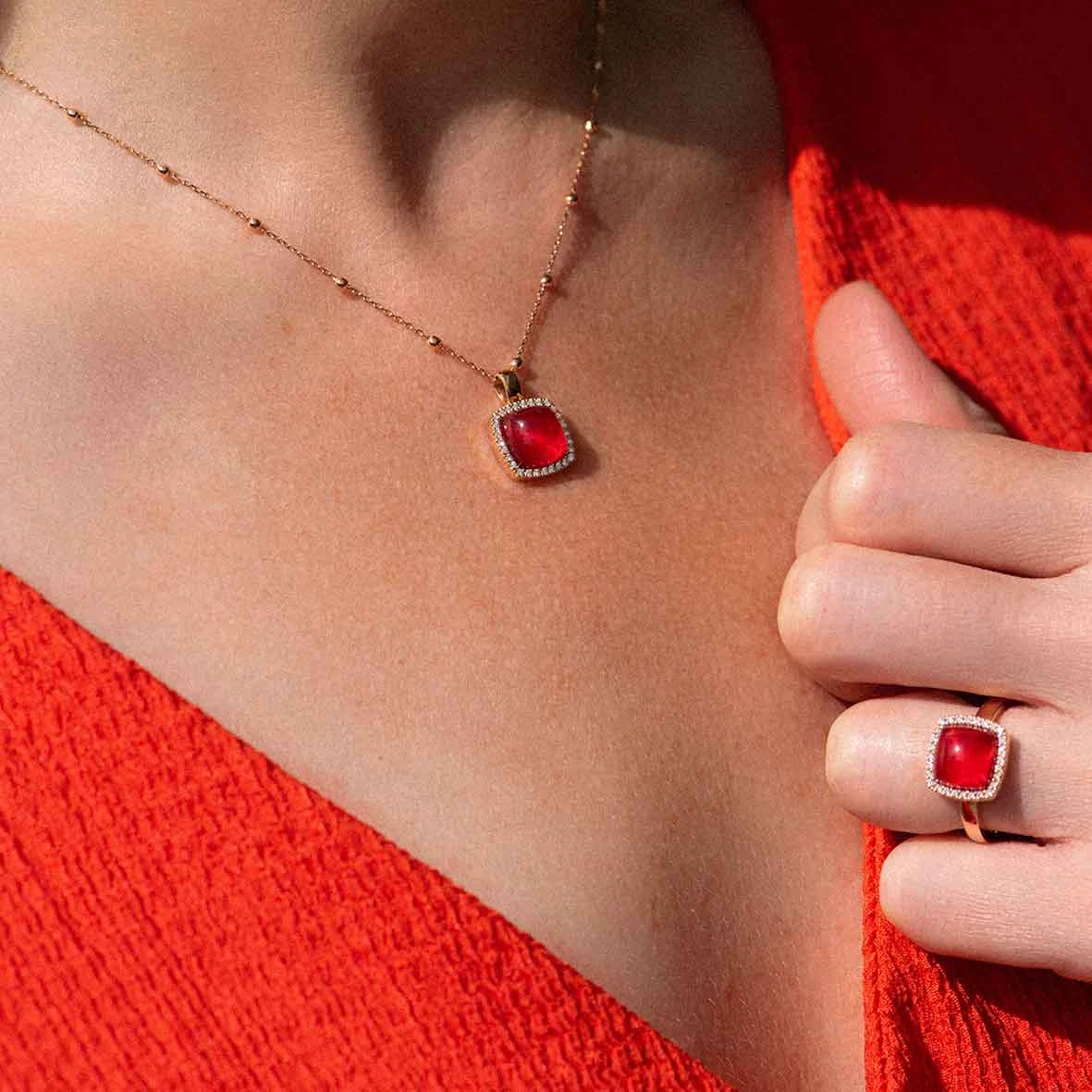 Bague Quartz Et Rubis Sur Nacre One More - Pantelleria 0.14 Ct - Pantelleria 062250R2 – Image 5