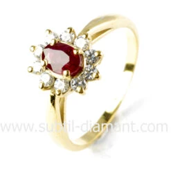Bague Rubis Diamant - Galya - 10383 RU