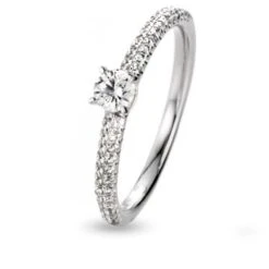 Bague Solitaire Accompagné 0.30 Ct Carla 0.11 Ct - SOD1910