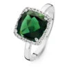 Bague Tourmaline Verte Et Diamants One More - Etna 0.22 Ct - Etna 053926QA