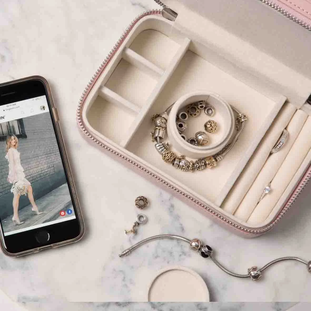 Boîte à Bijoux Wolf 1834 - Sophia Travel Zip Case - Jade - 392230 – Image 5