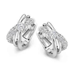 Boucles D'oreilles Argent Zirconium - Naiomy Silver - Femme - Yuang - N3T65