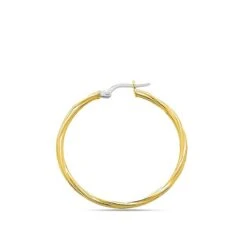 Boucles D'oreilles Créoles 30 Mm - Fil 2 Mm - Mahée - 2669.7