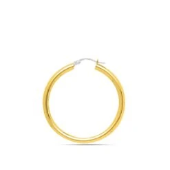 Boucles D'oreilles Créoles 30 Mm - Fil 3 Mm - Rava - 2504