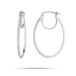 Boucles D'oreilles Diamants 0.22 Ct Et Or 18 Ct - 750/1000 Dahlia - 2.5009.21