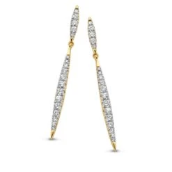 Boucles D'Oreilles Diamants 0.42 Ct -Eshana - 064655A