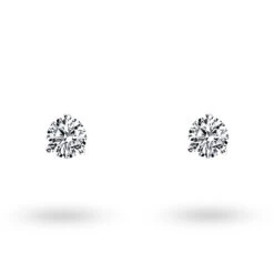 Boucles D'oreilles Diamants Sertie 3 Griffes Système Alpa 0.15 Ct Et Or 18 Ct - 750/1000 Diana - E3263FMPWAY02