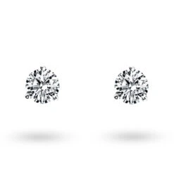Boucles D'oreilles Diamants Sertie 3 Griffes Système Alpa 0.3 Ct Et Or 18 Ct - 750/1000 Violaine - E2741FMPWA602