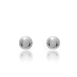 Boucles D'oreilles Or Sphère Or Blanc Agathe - 651058