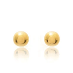 Boucles D'oreilles Or Sphère Or Jaune Clarisse - 650059