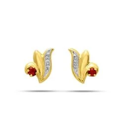 Boucles D'oreilles Rubis Exquise - 8304R