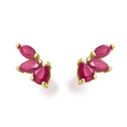 Boucles D'Oreilles Rubis - Lecarré - Agatha - GB133RU