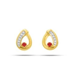 Boucles D'oreilles Rubis Miri - 8366R