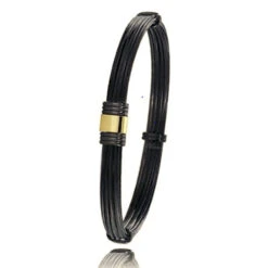 Bracelet Albanu éléphant Fermoi Or Jaune Et PVD En Poils D'éléphant Or PVD 0.45g - 6 Mm Marguerite - 614NELORjaune