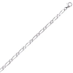 Bracelet Argent 925 Maille Alternée 4.8g - 3 Mm - Olivia
