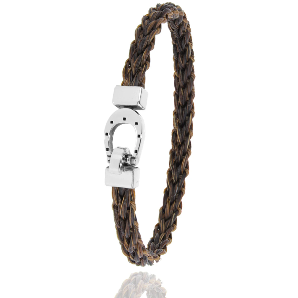 Bracelet Crin De Cheval Fermoir Acier En Crin De Cheval Et Acier G Naïla -900PCHMAC