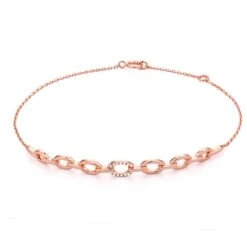 Bracelet Diamants 0.04 Ct G-VS En Or Rose - Infinie - B3244