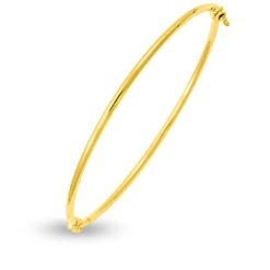 Bracelet Jonc Ouvrant 2mm En Or Jaune 2.35g Large De 2 Mm Kali - 9k321.1